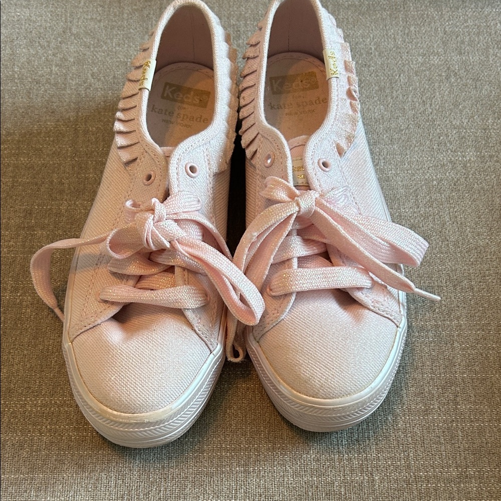 Kate Spade Blush Pink Canvas Sneakers